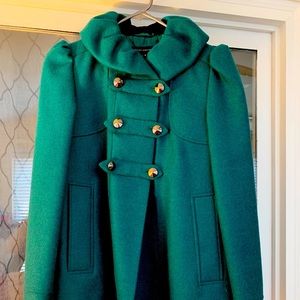 French Connection Emerald Green coat